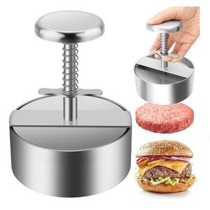 Processeurs rond Burger viande moule en acier inoxydable Burger presse Hamburger viande boeuf Grill moule Burger presse Patty Maker moules outil de cuisine