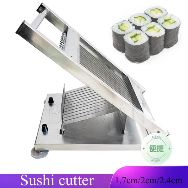 Processeurs Machine de coupe de rouleau de Sushi japon outil de coupe de rouleau de Sushi de riz Machine de découpe de trancheur de rouleau de Sushi