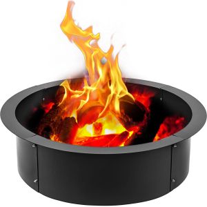 Processors VEVOR Fire Pit Ring/Liner Eenvoudig te monteren Installeren Q235 Staal Buitendiameter 36