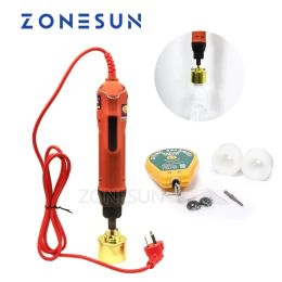 Processeurs Zonesun Small Handheld Manual Plastic Pouch Glass Huile Lavage Honey Liquid Bottle Sceding Cap Machine à visser (1030 mm)