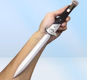 Prod 13inch TACCORCE 26SXP TI Li TE XL 6 Vouwen Mes Mafia Stiletto Sword Satin Blade Zwart Zyex Handhend buitenshuis Cold ST2952590