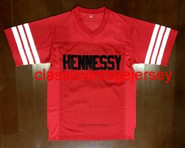 #Prodigy # 95 Hennessy Queens Bridge Movie Maillot de Football Rouge Cousu Taille S-3XL