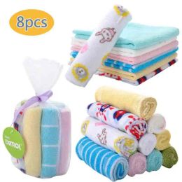 Produit 8pcs / lot bébé Baby NOUVEAU BAIN BAIN BAILLE BAINTRE ALIFICATION DU TISSON DU TISSE DE COTON SOFD POUR LA LAVE BÉBÉ FACE