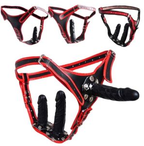 Produit des appareils féminins ceinture avec 4 style anal filet et gode pantalon pvc pvc produit pour femmes gay sm bdsm toys2639861