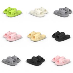 Productverzending Gratis nieuwe zomerslippers Designer voor vrouwen groen wit zwart roze grijze slipper sandalen mode-05 dames platte dia's gai outdoor schoenen 62339 s