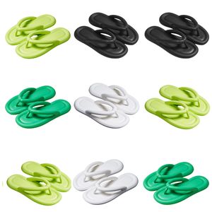 Prafers de produit Designer pour les nouvelles femmes d'été Femmes blanc noir vert confortable flip flop sandals fashion-022 Womens Flat diapositives extérieurs 16 Comtable S