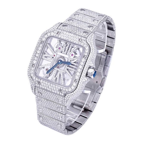 Produit Montre De Luxe Ice Out Hommes Femmes Def Vvs Moissanite