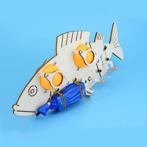 Productie uitvinding Ontdekking elektrische mechanische vis DIY-technologie Gadgets wetenschappelijke laboratoriumapparatuur gemaakt met de hand