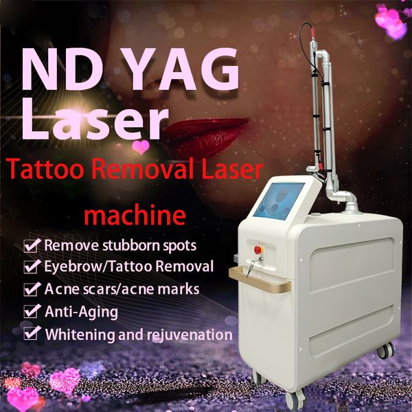 Venta de producción equipo de belleza máquina láser pico segundo láser de fácil sujeción máquina de eliminación de tatuajes con láser pico picosegundo
