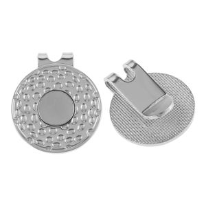 10 pièces/ensemble 25mm argent Golf chapeau pince magnétique Golf casquette Clips avec aimant balle marqueurs en alliage de Zinc Golf putting vert accessoires