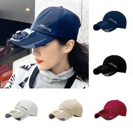 Gorra de béisbol Unisex con ventiladores, visera de Golf, sombrero con carga Usb, ventilador de refrigeración, protección solar, protector solar ajustable para verano, 1 ud.