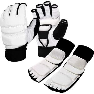 Produits 1set Taekwondo Sparring Gear Foot Protector Karate Boxing Foot Guard For Kung Fu Punch Bag Kickboxing MMA