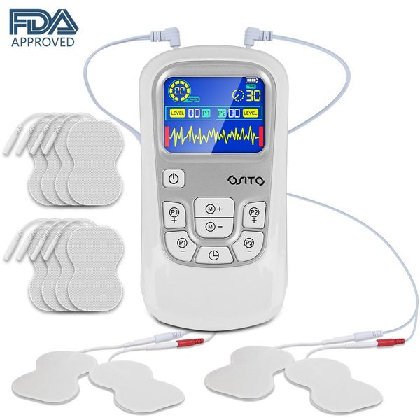 Produits 25 modes EMS Stimulatrice musculaire électrique Unité Hine Physiothérapie Electronic Pulse Therapy Massageur Electrostimulator