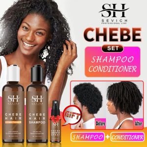 Produits 2 pièces Chebe poudre ensemble de soins capillaires Anti perte de cheveux shampooing revitalisant de croissance des cheveux Traction traitement de l'alopécie produits de croissance des cheveux