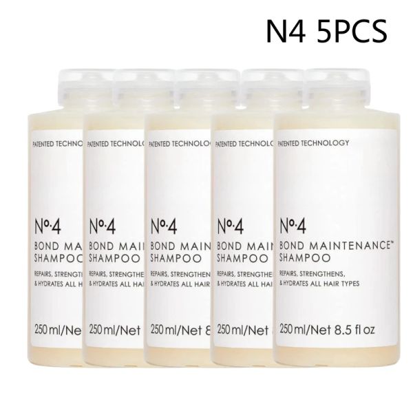 5 uds Original No.3/4/5 champú acondicionador 250ml reparar la estructura del cabello hidratación suave mejorar el cuidado del cabello seco y con puntas abiertas