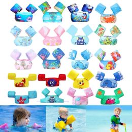 Productos Baby Float Arm Manga Safe Floating Floating Cartoon Chaqueta salvavidas para niños Buoyancía de natación chalecos Arzuelos de baño ajustables
