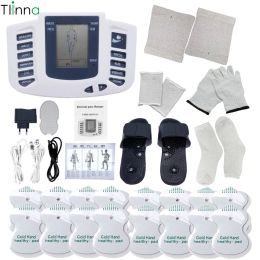 Produits Stimulateur musculaire électrique EMS TENS TENS ACUPUNCTURE 16 PADS Thérapie numérique Masseur minceur Full Body Colfoot Back Massage