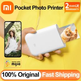 Producten Wereldwijde versie Xiaomi Mijia Mini Pocket Photo Printer Portable Zink Print Paper 3inch Diy Deel fotowerk met MI Home App