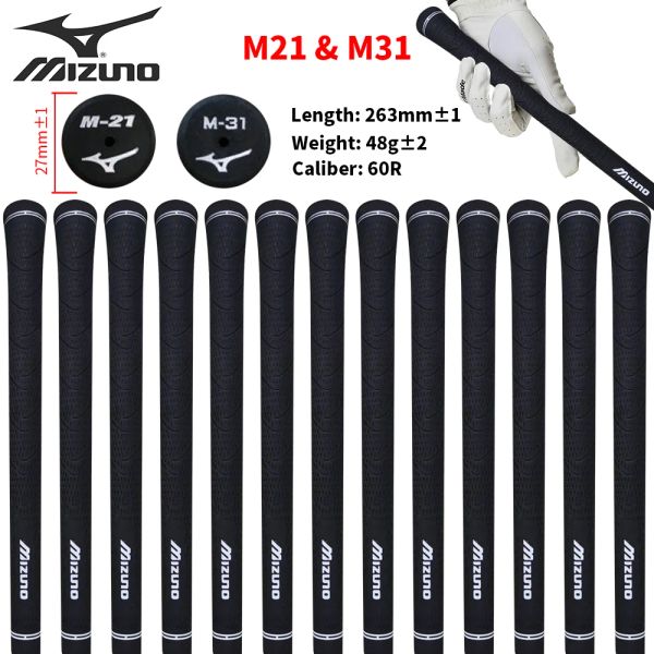Productos Palos de golf Envoltura Núcleo de goma Empuñaduras de madera Mizun * M21/ M31 Venta al por mayor 13 unids/lote