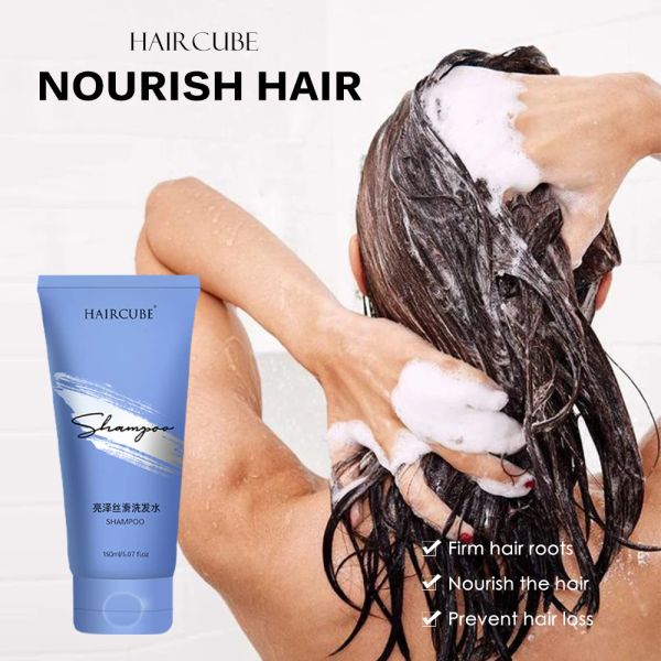 Productos HAIRCUBE Champú nutritivo para el cabello Reparación de cabello dañado Suave Espesar Producto para el cuidado del cabello Champú para el crecimiento del cabello Anticaída 150 ML