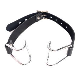 Producten Harness Gag Spreider BDSM Open Mond Gags Metal Claw Hook Force voor vrouwelijke koppels slavenbinding wips erotische orale seksaccessoires