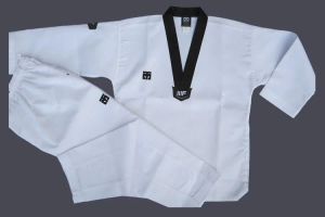 Productos CALIENTES principiantes usan ropa Mooto taekwondo dobok niño adulto VCuello MOOTO traje de taekwondo Taekwondo uniforme de entrenamiento al por mayor