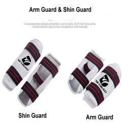 Productos Profesional Hot Profesional WTF Taekwondo Shin Protector Guard Boxeo Splaro Sanda Taekwondo Boxing Leggings Arm Protector MMA Gear