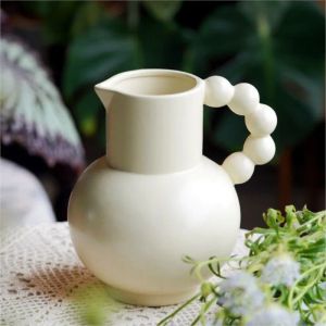 Produits Ins French Handle Vase Vase Ceramic Vase Decoration Living Room Bedroom Decoration