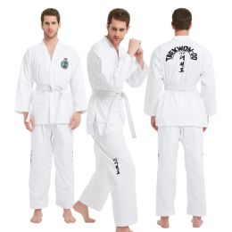 Produits ITF Taekwondo uniforme blanc TKD Dobok vêtements enfants adultes unisexe Arts martiaux ensembles d'entraînement