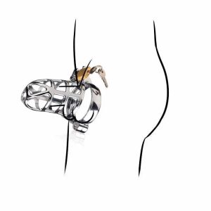 Produits Metal Cock Cage Male Chastety Device Toys Sex For Men Penis Lock Belt Disvice Pinis Ring Men's Chastity Belt Erotic Supplies