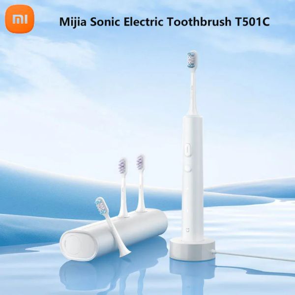 Produits Brosse à dents électrique Mijia Sonic T501C |Rechargeable |Imperméable |4 Modes de brossage |Whitening |Nettoyage en profondeur |Minuterie intelligente