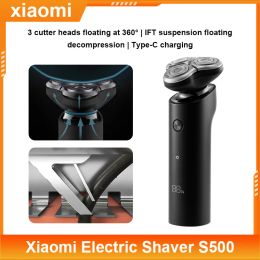 Producten Nieuw Xiaomi Electric Shaver S500 S5001 voor herenscheermesautomaat Automatisch draagbaar triple mes trimmer wasbaar gezicht scheermessen originele mijia
