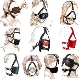 Producten O Ring Open Mond Spider Gag Ball Snuit Bondage Gear BDSM Lederen Harnas Masker Blinddoek Speeltjes voor koppels