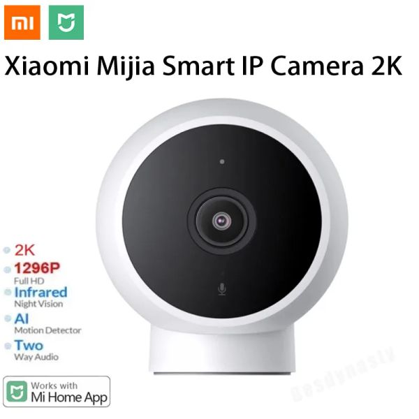 Productos Originales Xiaomi Mijia Smart IP Camera 2k 1296p Wifi Night Vision Detección de audio de dos vías Webcam Cam Baby Security Monitor