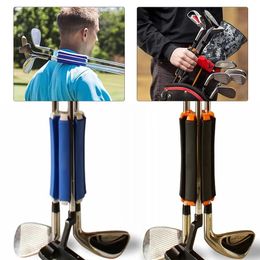 Produits Autres produits de golf Support de club de golf Support de clip fixe pour club de golf portable Support de support de support de club de golf debout Supports de rangement en plein air S