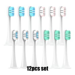 Produits Remplacement Têtes de pinceau pour Xiaomi Mijia T300 / T500 / T700 12 PCS SET SONIC Electric Electric Tooth Head Package Packz