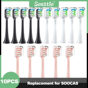 Produits Remplacement Brush Heads for Xiaomi Mijia SOOCAS SONIC Electric Brosse Dupont Soft Soft Abuss Bristle Bristle 10pcs