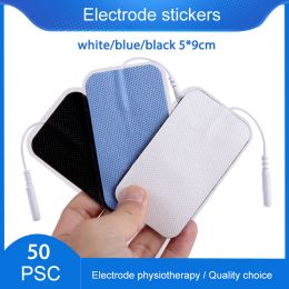 Produits Taps d'électrode à dizaines réutilisables EMS Stimulateur musculaire nerveux auto-adhésif pour la machine de physiothérapie Patch Patch Patrode Pulse Digital