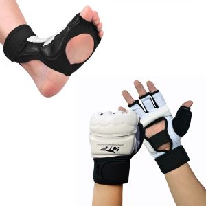 Produits Taekwondo karaté Sparring Set gants main pied protecteur hommes femmes enfants Sparring Gear Arts martiaux sac de frappe entraînement boxe