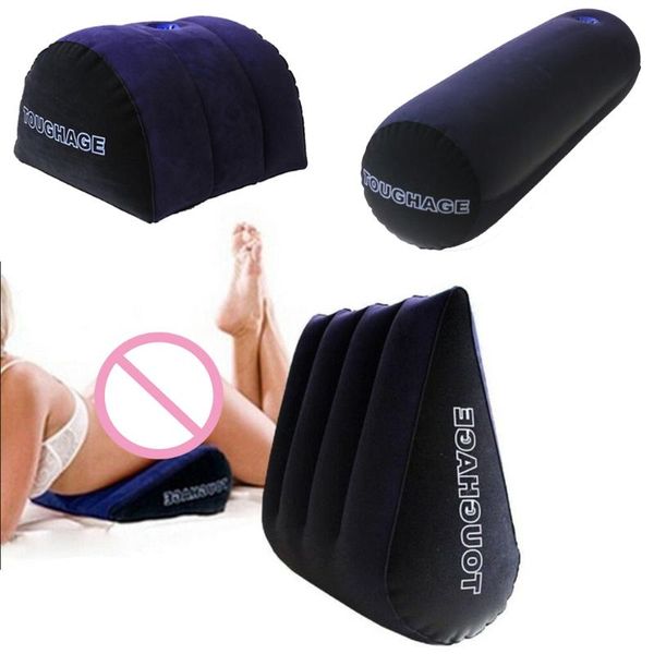 Produits Coussin gonflable doux et confortable pour oreiller sexuel, positions sexuelles érotiques améliorées, cale pour la vie sexuelle, meubles de jeu pour adultes