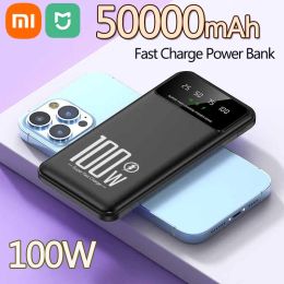 Produits Xiaomi Mijia 50000mAh Banque d'alimentation portable 100W CHARGEUR SUPER FAST PADE BATTERIE EXTÉRIEUR POWERBANK pour iPhone Huawei Samsung