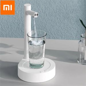 Produits Xiaomi Mijia 6 Gear Electric Table Dispensateur Dispensateur Smart Water Bottle Pompe avec bases Interrupteur automatique USB RECHARGÉable