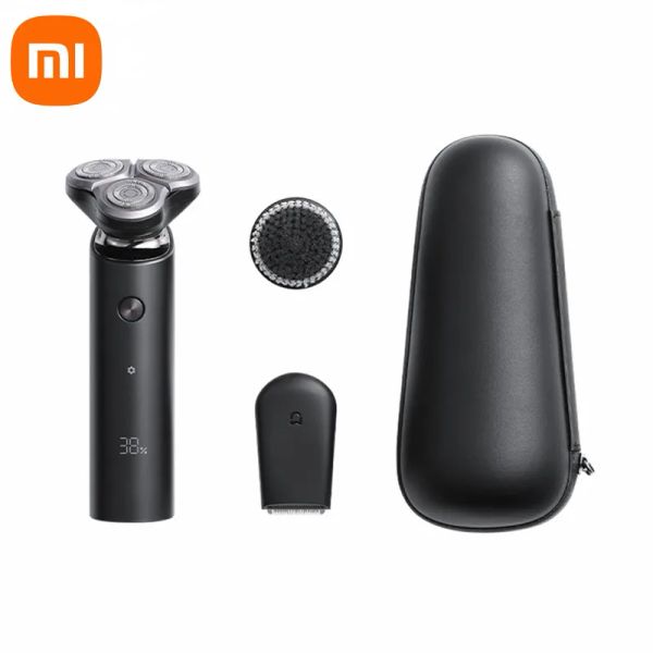 Produits Xiaomi Mijia Electric Shaver S500 S500C 3 Tête Flex Razor Dry Rasage humide Rasage de barbe portable Nettoyage de barbe portable Nettoyage 3 en 1