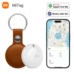 Produits Xiaomi Mijia Mitag Key Finder Finder Finders, MFI Certifié Bluetooth GPS Locator Tracker Antiloss Device Fonctionne avec Apple Find My