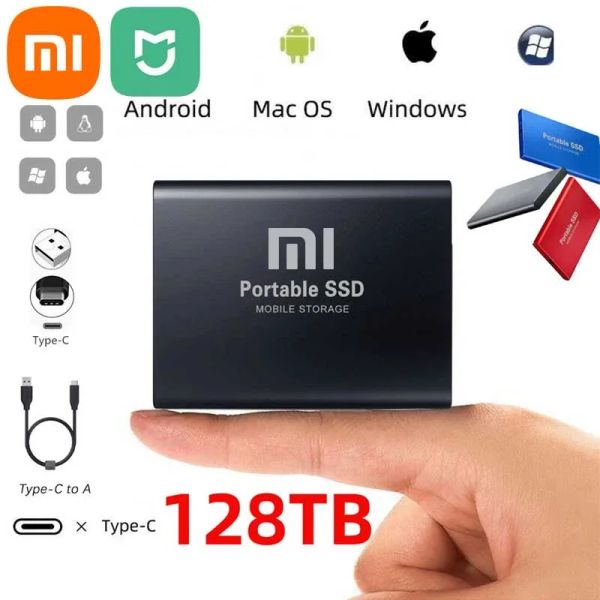 Productos Xiaomi Mijia Nuevo Portable 4TB 16TB Disco duro externo Typec USB 3.0 Alta velocidad 8TB Discos duros de almacenamiento externo para computadoras portátiles