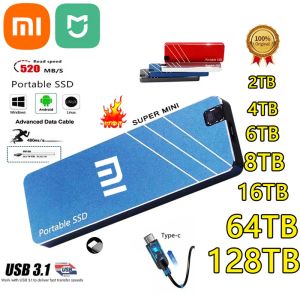 Produits Xiaomi Mijia Nouveau SSD Portable Typec / USB3.1 Mobile Solid State Drive externe haute vitesse 2TB 4TB 8TB 16TB DRIDE DRIDE