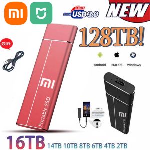 Producten Xiaomi Mijia Portable 128 TB SSD External Moblie Hard Drive High Speed Mass Memory Hard Disk voor desktop mobiele laptop computer