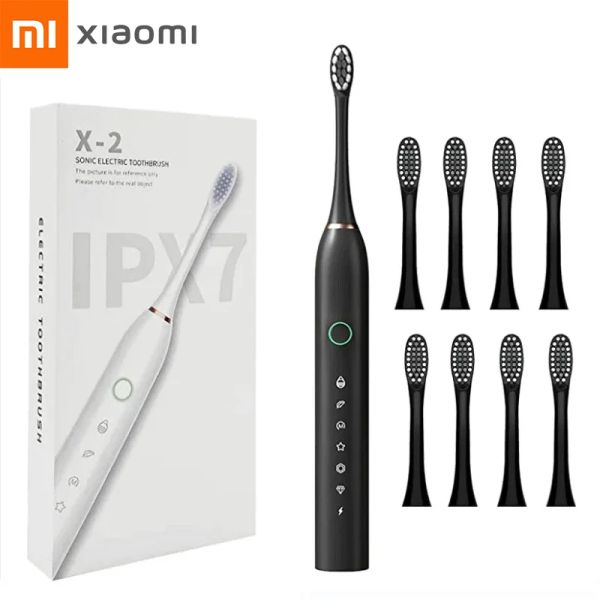 Produits Xiaomi Mijia Sonic Electric Brosse USB Charger USB pour les adultes 6 Modes Smart Timer IPX7 Brosses à dents ultrasoniques imperméables