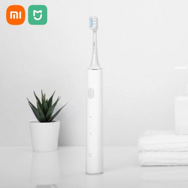 Produits Xiaomi Mijia T300 Brosse de dents électrique Smart Ultrasonic Sonic Brossing Dentrants Vibrateur oral Hygiène Brosse à dents imperméable