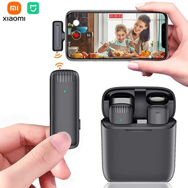 Productos Xiaomi Mijia micrófono inalámbrico mini audio de audio portátil grabación de video micrófono de juegos de juegos en vivo